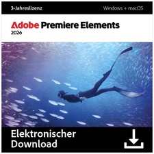 Adobe Premiere Elements 2026 | 2 Geräte | 3 Jahre|Download|Code per eMail|ESD