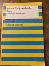 Johann Wolfgang Goethe Faust Der Tragoedie Erster Teil Reclam XL
