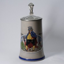 Jugendstil 1/2l Bierkrug Franz