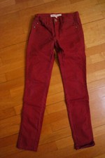 Geisha rote schmale Jeans Hose, Gr. 164, Gummizug, 5 Taschen