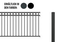 Alberts Schmuckzaun Circle Komplettset Vorgartenzaun Alu Zaun einbetonieren 2m