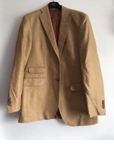 Sonderanfertigung Reising Herren Mode Blazer Neu Gr 50 AzA 58 Pure SeideGoldBrau