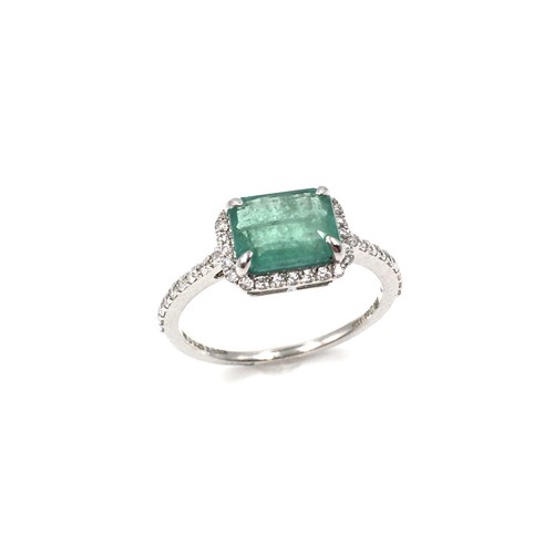 14kt weißgold ring - ring, igi