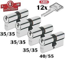 4 x Zylinder Abus kleine Schließanlage Gleichschließend + Not + Gefahrenfunktion
