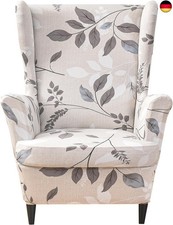 HZDHCLH Ohrensessel Überzug 2 Teilig mit Armlehnen modisch elastisch 