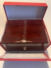 Holz Uhrenbox mit Umkarton Klavierlack NEU