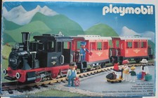 PLAYMOBIL 4001 Dampflok Waggon Personenzug Set in OVP Box Eisenbahn Set Lok LGB