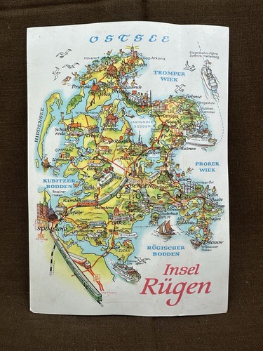 Ddr jumbo postkarte ostsee - postkarte,