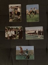 heinerle sammelbilder fußball 1958 - 5 Stück, geklebt