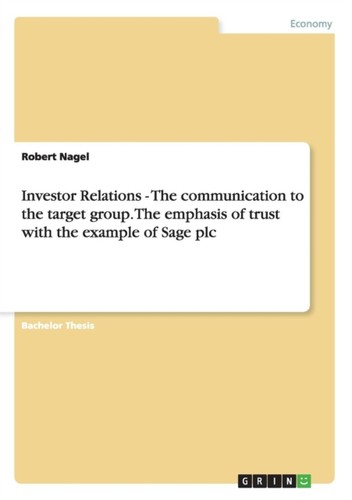 Nagel investor relations - nagel,