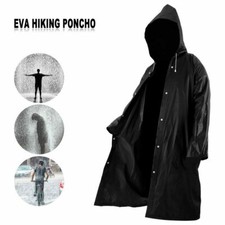 Unisex Regenjacke wasserdicht Wetterschutz Jacke mit Kapuze Poncho Regenmantel