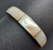 Breiter Boho Armreif Messing &