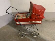 Puppenwagen Retro Zekiwa Rot Weiss Vintage Klappbar Faltbar