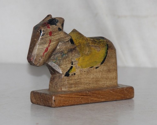 Vintage wooden heilig - wooden, kuh