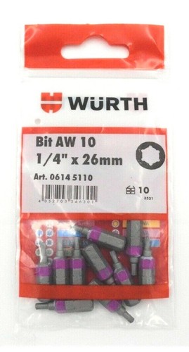 Würth stück bit 10 - stück, aw