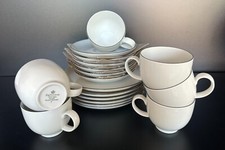 Seltmann Weiden Lido Black Line Kaffeeservice 18-teilig Kaffeeset Kombiservice