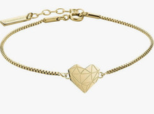 Liebeskind Damen Armband mit Herz Edelstahl & Gold 20 cm