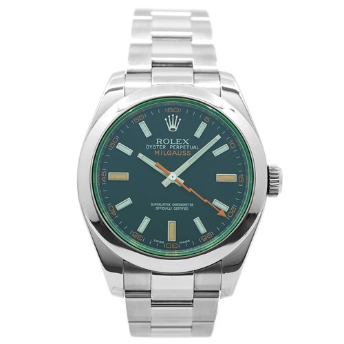 Rolex watch milgauss green - rolex,