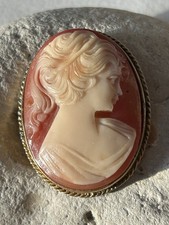 vintage Kamee Brosche Sphinx 