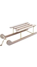 Deko Holz Schlitten natur - 50