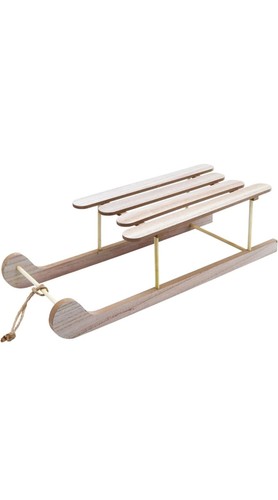 Deko holz schlitten natur - holz,