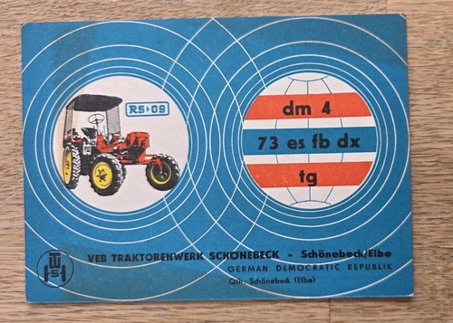 Original ddr qsl karte 09 - original,