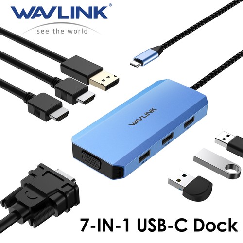 Wavlink usb in 1 - usb-c, 7-in-1