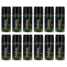 MALIZIA UOMO VETYVER deo bodyspray 12x150 ml der grüne Klassiker aus Italien