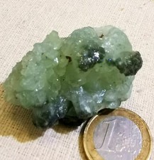 Prehnit Stufe - Rohstein - Kristall - Matrix - Marokko - Grün