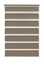 Klemmfix Doppelrollo Klemmrollo Mokka Seitenzugrollo "My Home" 40-120 cm breit 