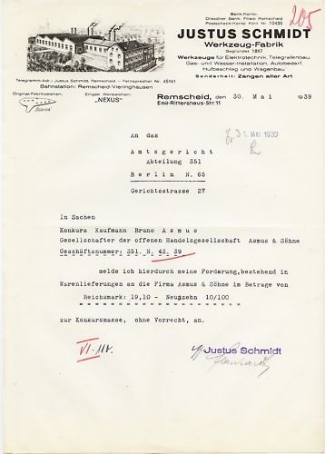 Remscheid brief 1939 - brief,
