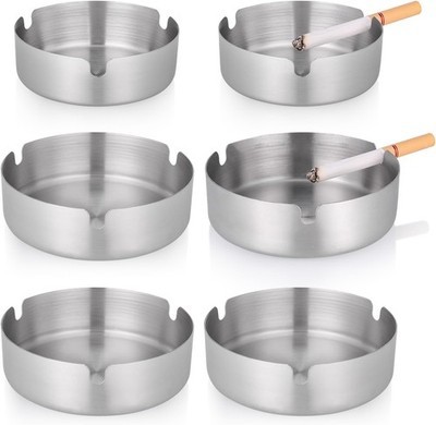 Edelstahl aschenbecher set - aschenbecher,