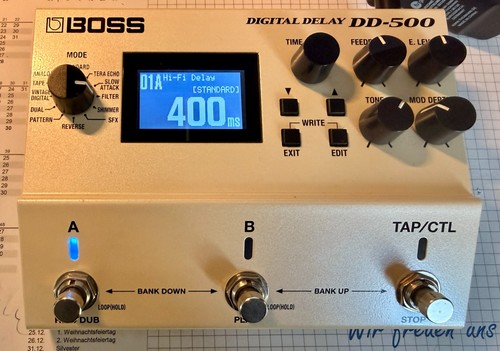 Boss 500 digital - dd-500, delay