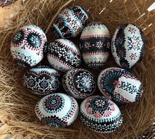 10 Stück sorbische Ostereier
