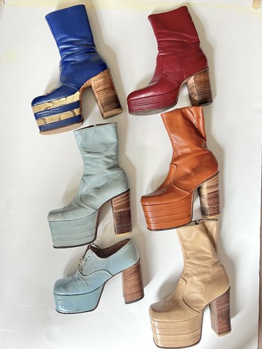 70er jahre plateau stiefel - 70er,