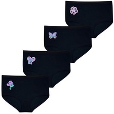 4 Damen Taillenslips Baumwolle