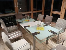 Esstisch glas ausziehbar x - ausziehbar,