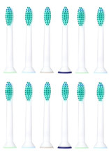 12 ERSATZ ELEKTRISCHE ZAHNBÜRSTENKÖPFE KOMPATIBEL MIT DEN MEISTEN PHILIPS/SONICARE