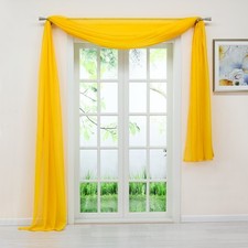 Voile Querbehang Unifarbig