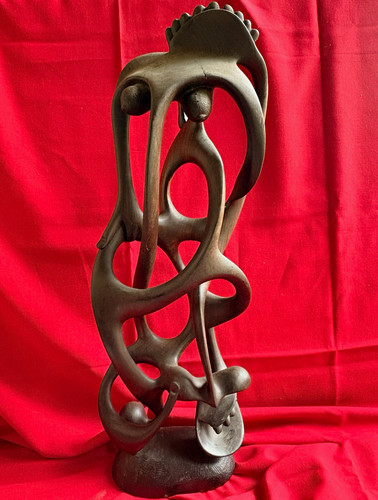 Makonde shetani skulptur - makonde,