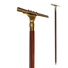 Hand mit Fernrohr Spazierstock