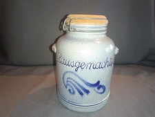 Steingut MR Vorratsgefäß Vorratsdose Hausgemachtes mit Holzdeckel