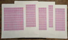 50 Stück Reproduction of the Mercury Essay sheet - printed on the Rotaprint