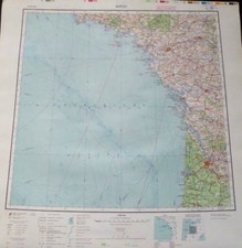 Landkarte Militärkarte DDR