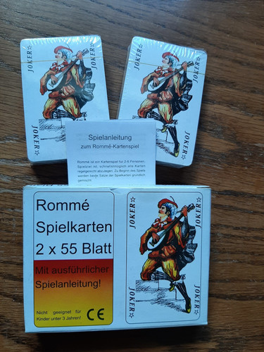 Romme spielkarten x 55 - spielkarten,