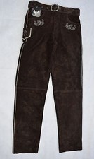 Trachten Lederhose lang braun