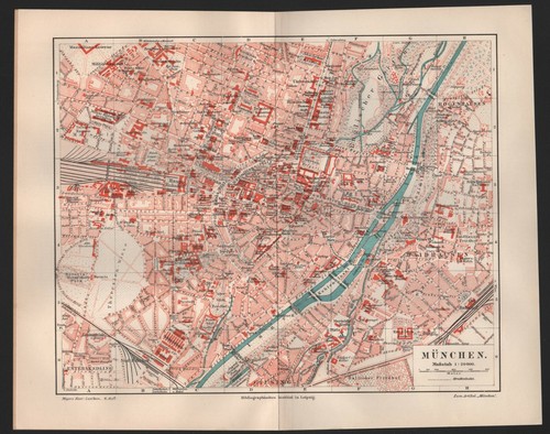 Landkarte city map 1906