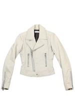 BALENCIAGA LEDERJACKE CREME FR