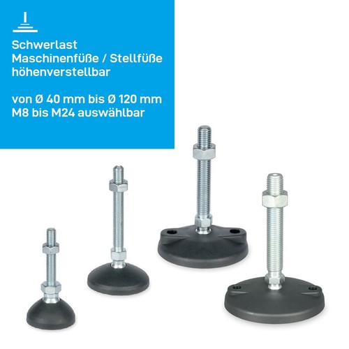 Maschinenfuß stellfüße - maschinenfuß,