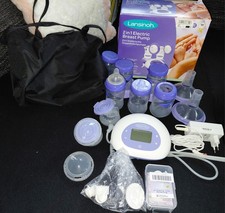 Lansinoh Elektrische Milchpumpe 2 in 1  mit  viel Zubehör